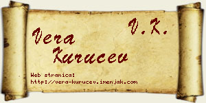 Vera Kuručev vizit kartica